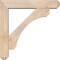 Ekena Millwork Legacy Craftsman Smooth Bracket w/ Offset Brace, Douglas Fir, 5 1/2"W x 26"D x 26"H BKT0604X26X26LEC04SDF - alternate 3
